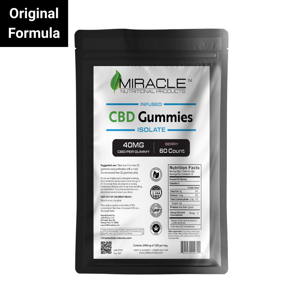 CBD Infused Gummy 40mg (2400mg 60ct )