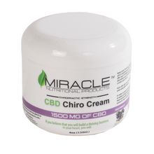 Load image into Gallery viewer, CBD Chiro Cream 1500mg 4oz Jar **New and Improved OTC Formula**