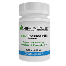 Load image into Gallery viewer, CBD Pressed Pill Bottle 750mg (30ct)