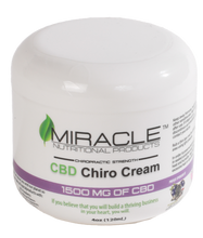 Load image into Gallery viewer, Chiropractic Strength CBD Chiro Cream 1500mg 4oz Jar     **New and Improved OTC Formula**
