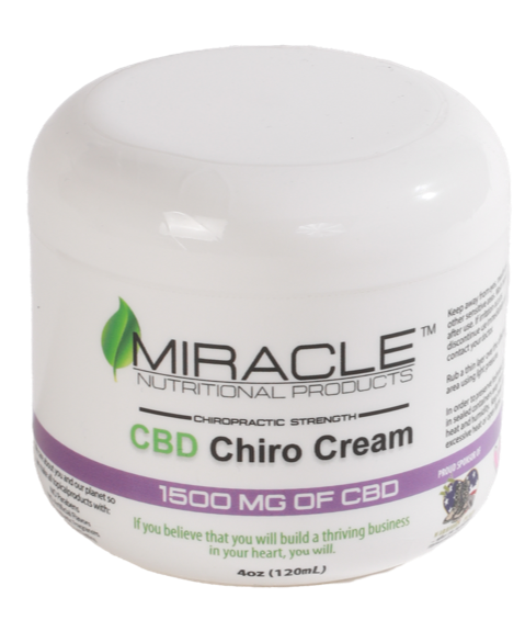 Chiropractic Strength CBD Chiro Cream 1500mg 4oz Jar     **New and Improved OTC Formula**