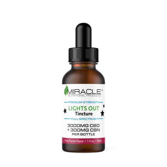 Lights Out Drops with 3000mg Full Spectrum CBD, 300mg CBN & 80mg D9
